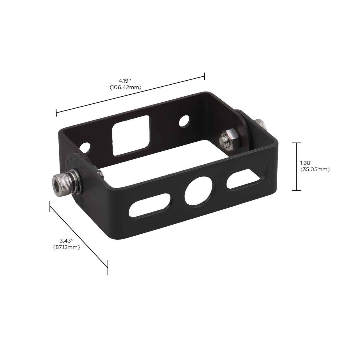 Nuvo 65-544 Trunnion Mount for Small/Medium Tempered Glass Flood Light, Bronze Finish