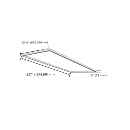 Nuvo 65-590 2X4 Backlit Panel Flange Kit, White Finish