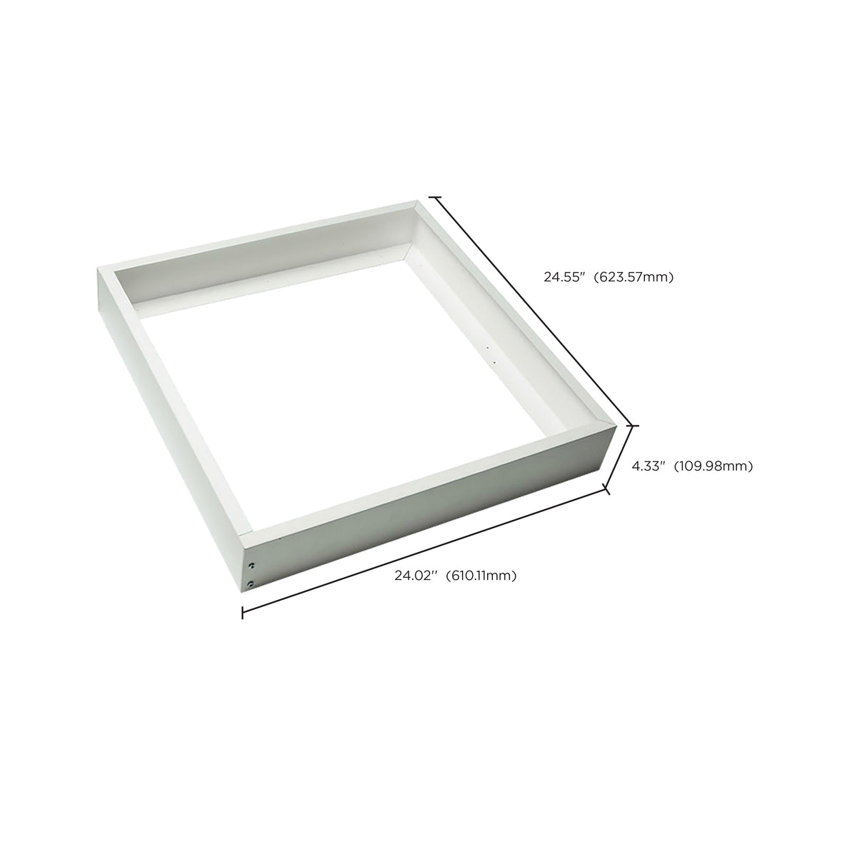 Nuvo 65-596R1 2X2 Backlit Panel Frame Kit, White Finish, For use with EM versions