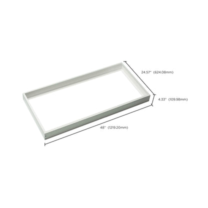 Nuvo 65-597R1 2X4 Backlit Panel Frame Kit, White Finish, For use with EM versions