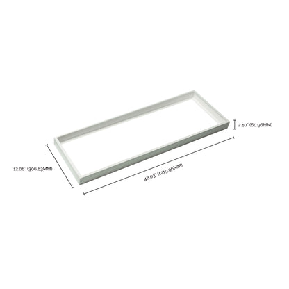 Nuvo 65-598 1X4 Backlit Panel Frame Kit, Slim Version, White Finish