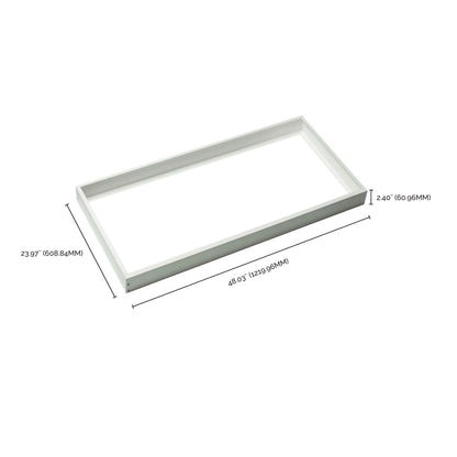 Nuvo 65-599 2X4 Backlit Panel Frame Kit, Slim Version, White Finish