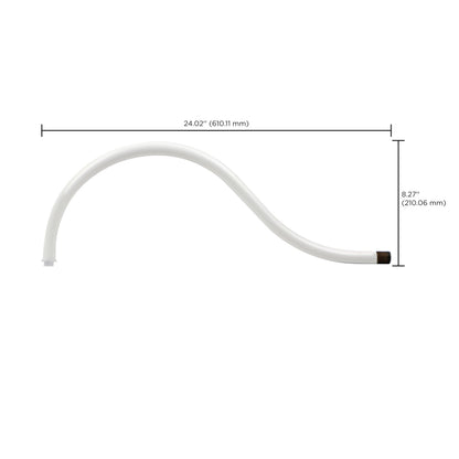 Nuvo 65-657 LED Gooseneck 24 in. Accessory Arm, White Finish