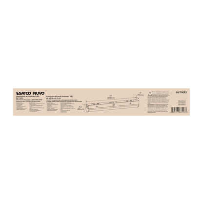 Nuvo 65-700R1 2 Foot LED Linear Strip Light, Field Selectable, White Finish