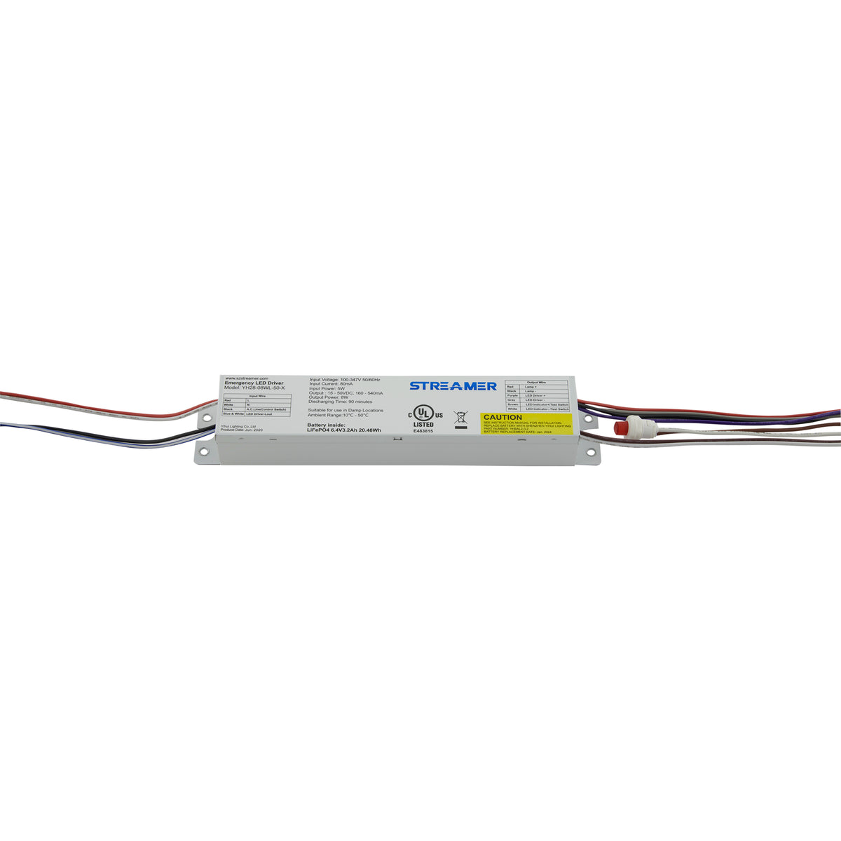 Nuvo 65-708 Add on Emergency Backup Battery for Linear Strip Lights, 8 Watt, 1000 LM