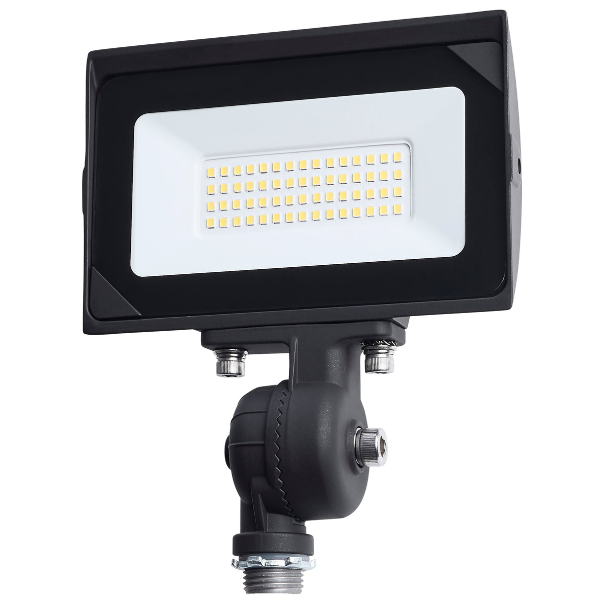 Nuvo 65-727 30 Watt LED DOB Tempered Glass Flood Light, 4000K CCT, Bronze Finish
