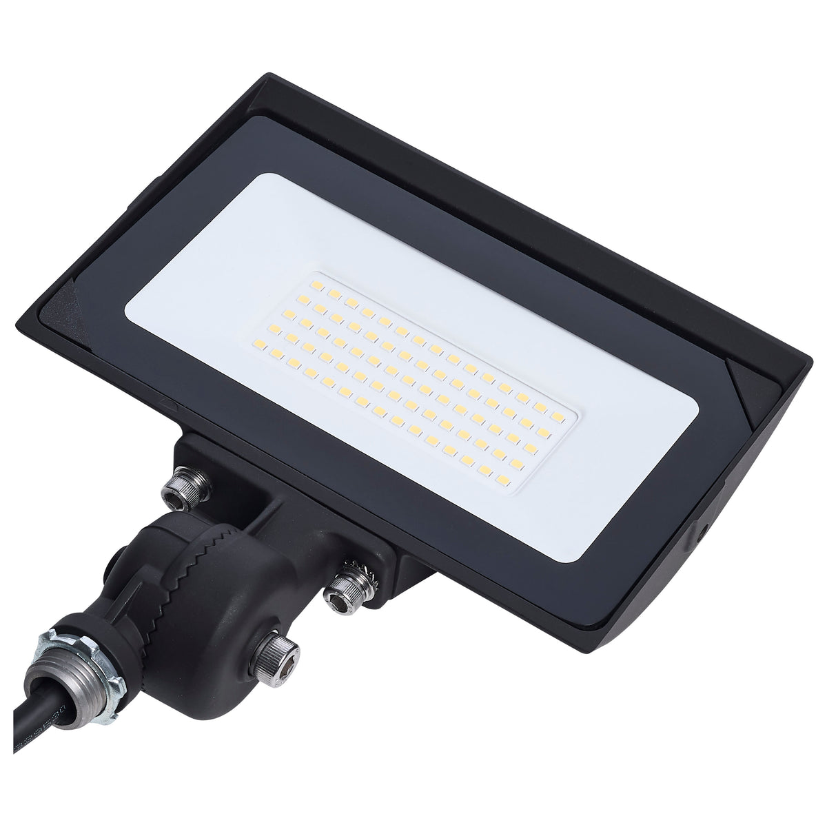 Nuvo 65-730 50 Watt LED DOB Tempered Glass Flood Light, 5000K CCT, Bronze Finish