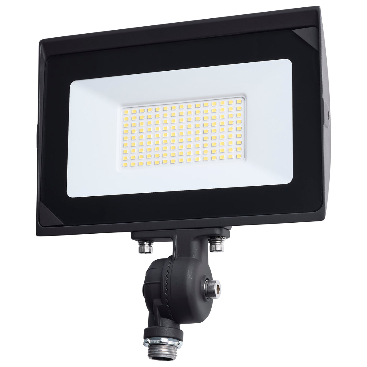 Nuvo 65-731 80 Watt LED DOB Tempered Glass Flood Light, 4000K CCT, Bronze Finish