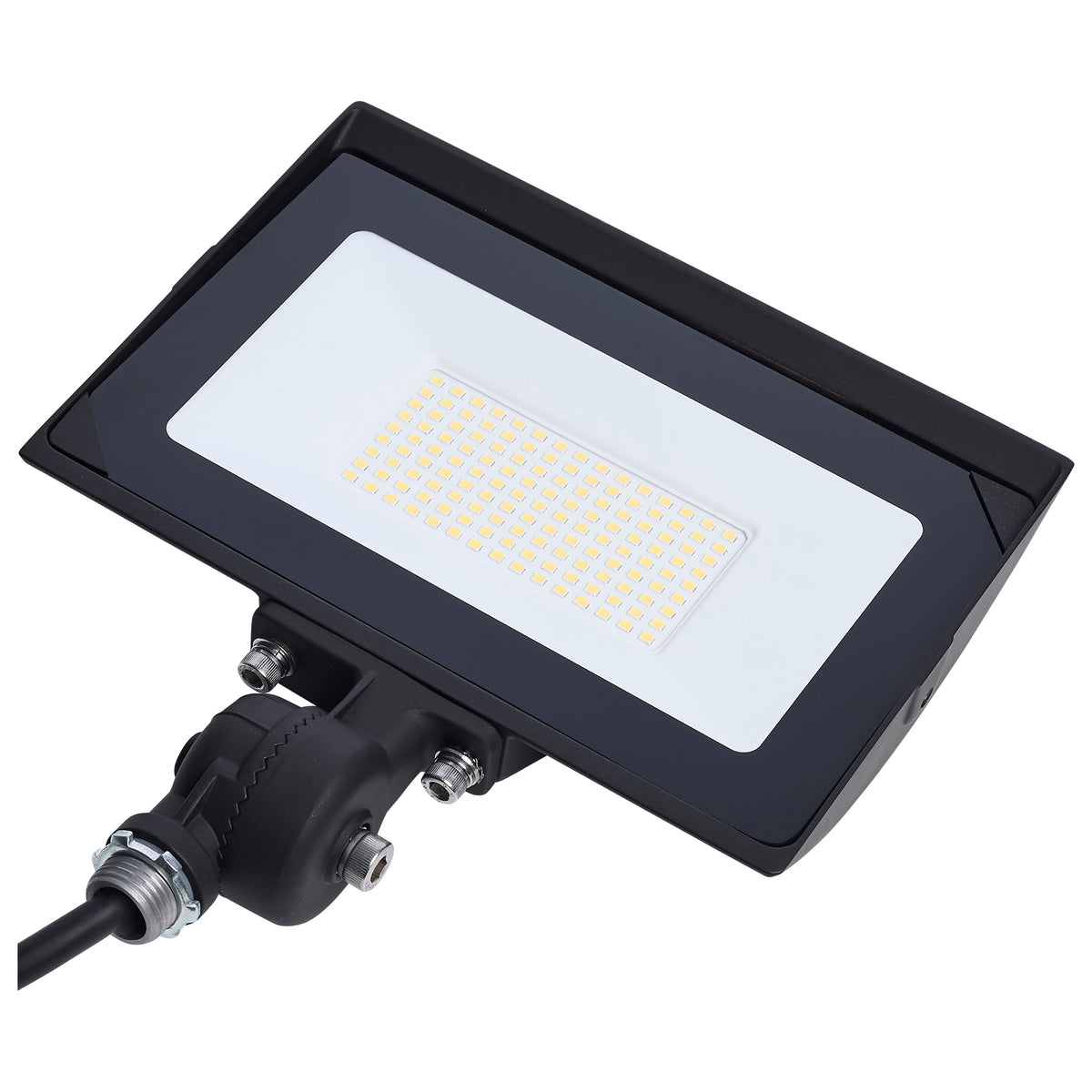 Nuvo 65-731 80 Watt LED DOB Tempered Glass Flood Light, 4000K CCT, Bronze Finish