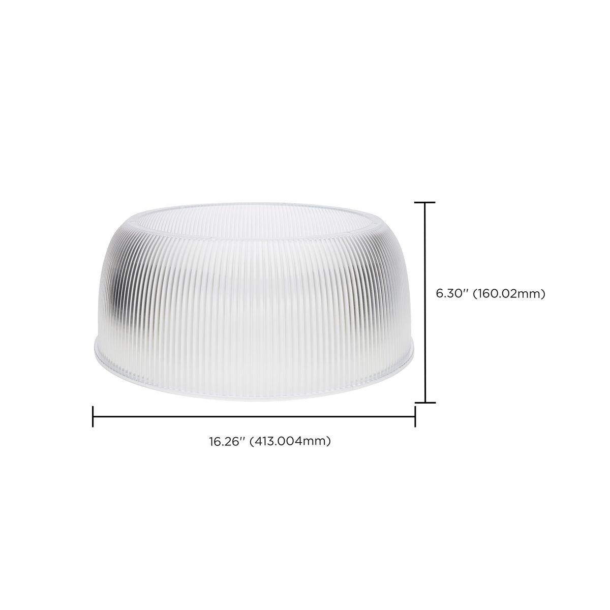 Nuvo 65-811 Add-On PC Shade, Use with 100W & 150W UFO LED High Bay Fixtures