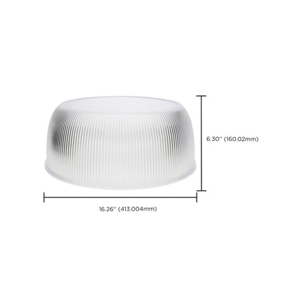 Nuvo 65-811 Add-On PC Shade, Use with 100W & 150W UFO LED High Bay Fixtures