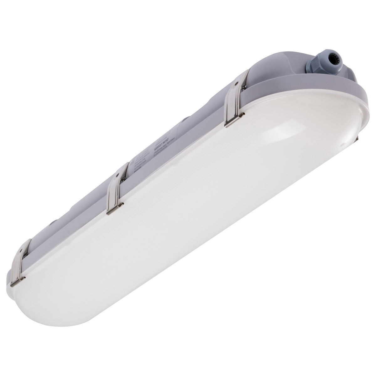 Nuvo 65-838 20 Watt LED 2 Foot Linear Vapor Proof Fixture, Emergency Battery, Integrated Microwave Sensor