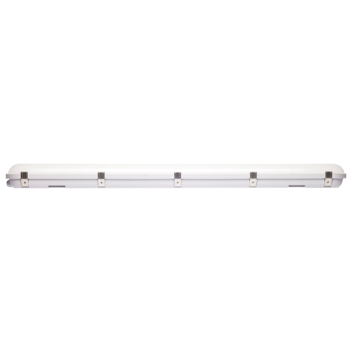 Nuvo 65-839 40/50/60 Watt LED 4 Foot Linear Vapor Proof Fixture, Emergency Battery, Integrated Microwave Sensor