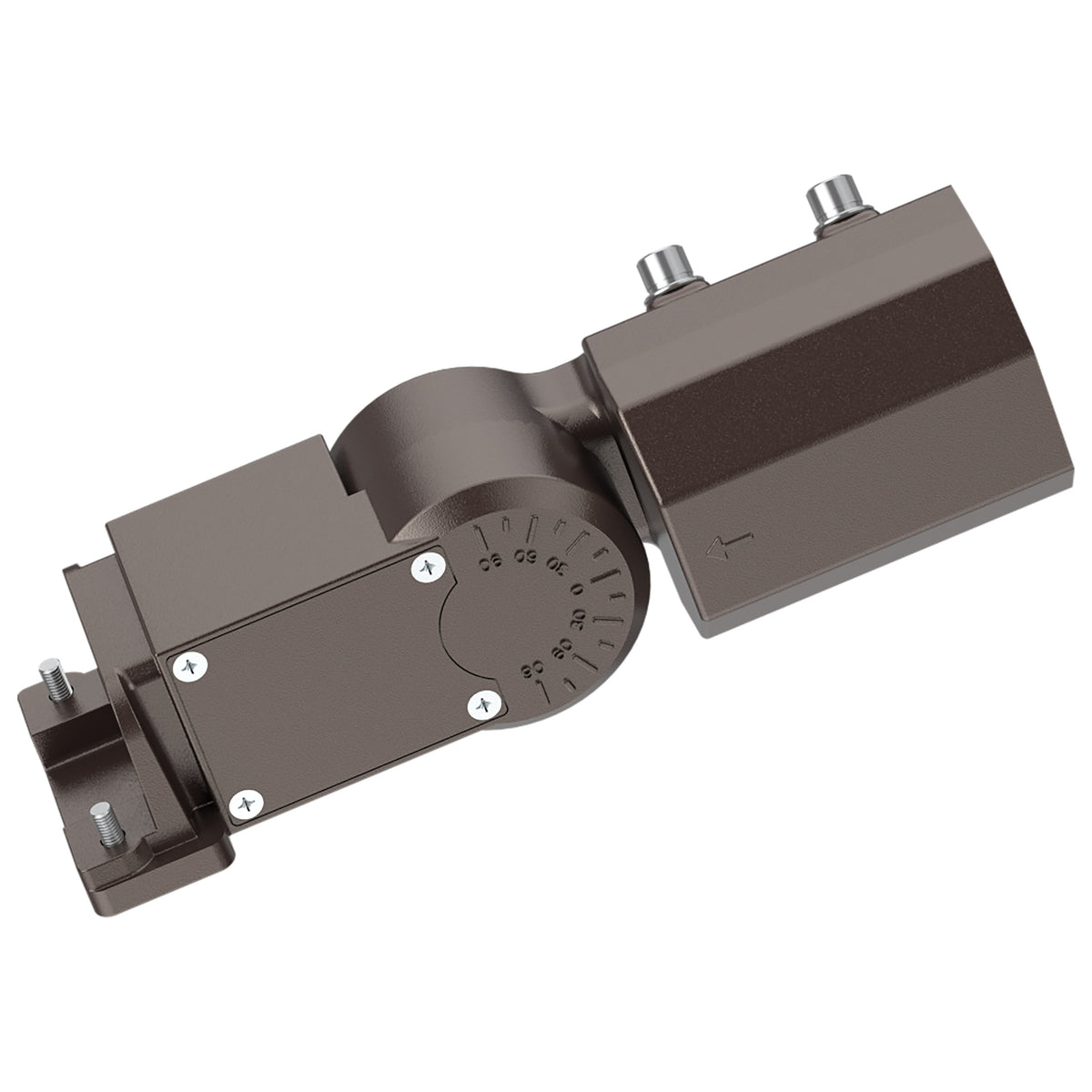 Nuvo 65-875 Area Light Extended Slipfitter Mount with Sensor Knockouts, Bronze Finish