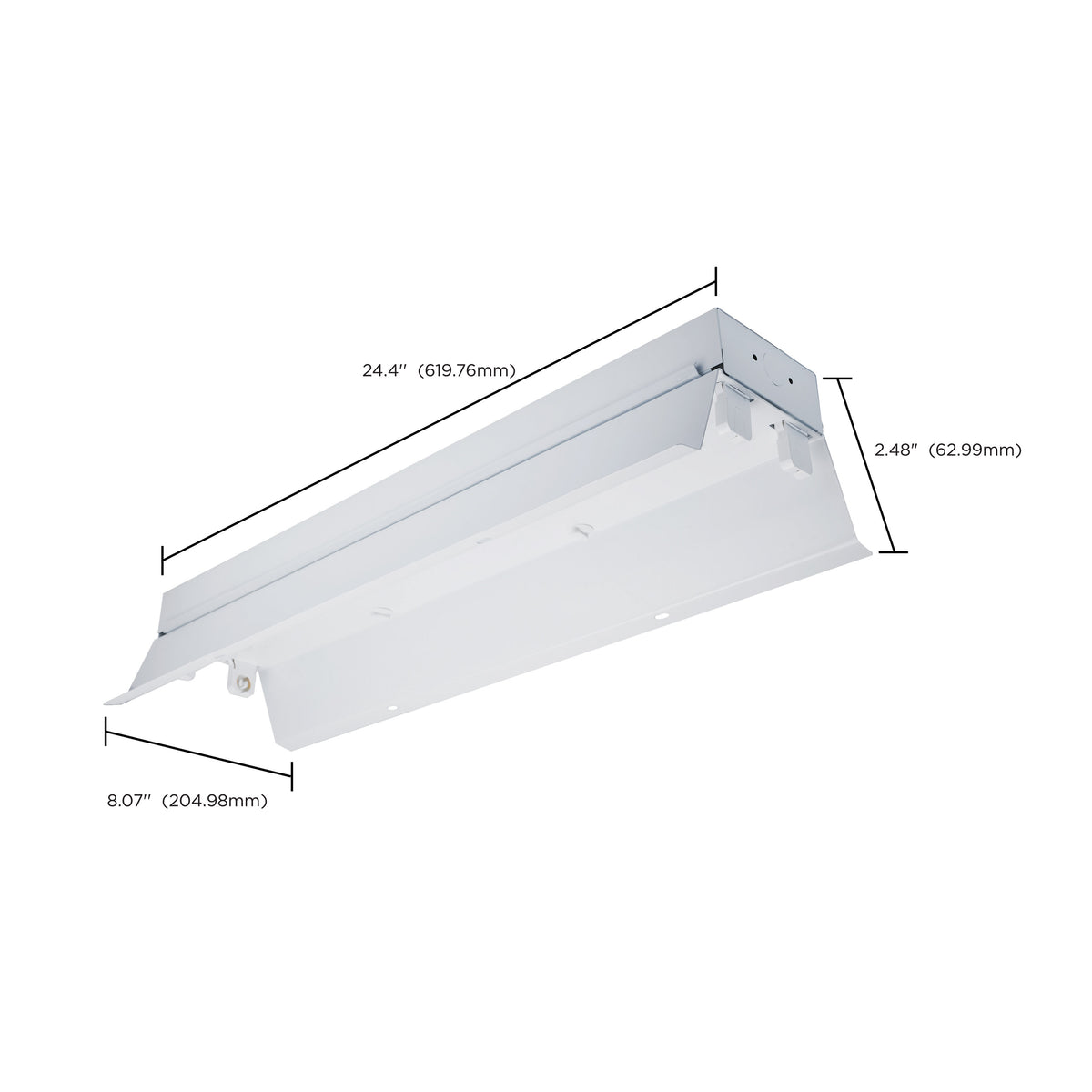 Nuvo 65-913 Add on reflector for 2 foot dual T8 lamp ready fixture channel