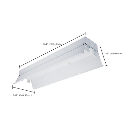 Nuvo 65-914 Add on reflector for 3 foot dual T8 lamp ready fixture channel