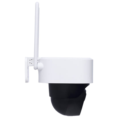 Nuvo 65-926 Starfish, Smart Outdoor Pan & Tilt Camera Battery includes optional solar panel, Black / White Finish