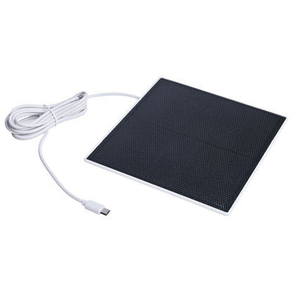Nuvo 65-926 Starfish, Smart Outdoor Pan & Tilt Camera Battery includes optional solar panel, Black / White Finish