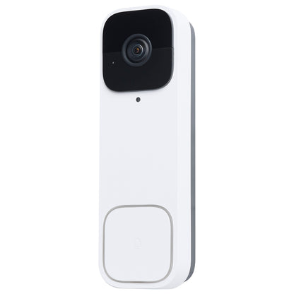 Nuvo 65-933 Starfish, Smart Doorbell Security Camera Wired, White Doorbell With White Chime