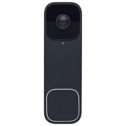Nuvo 65-934 Starfish, Smart Doorbell Security Camera Wired, Black Doorbell With Black Chime