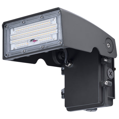 Nuvo 65-943 15/20/25 Watt, 3K/4K/5K CCT Selectable LED Small Adjustable Wall Pack, 120-277 Volt
