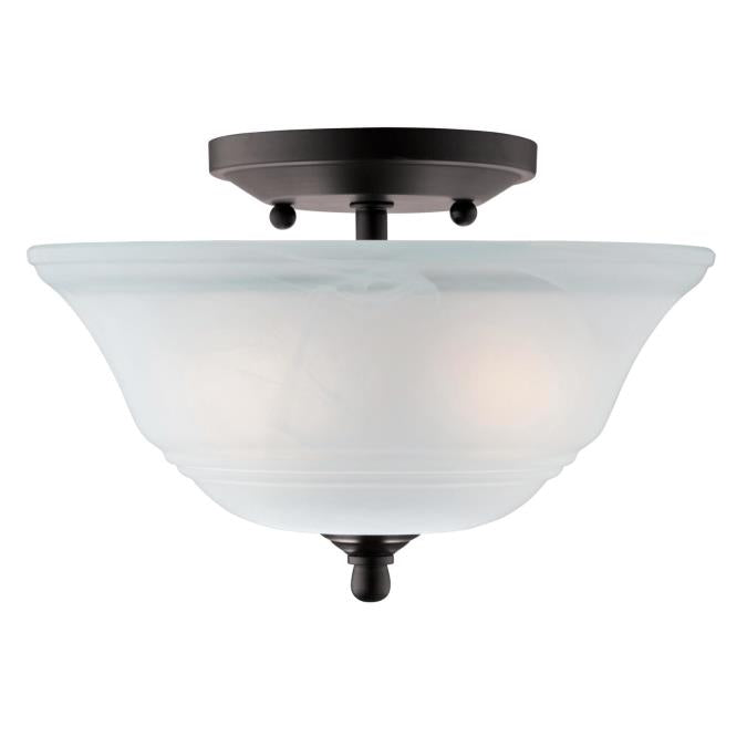 Westinghouse 6622300 Close-to-ceiling Fixture 2 Light Semi-Flush Oil