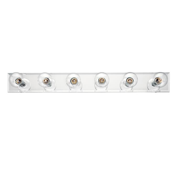Westinghouse 6645000 Sconce Fixture 6 Light Bath Bar Beveled Mirror