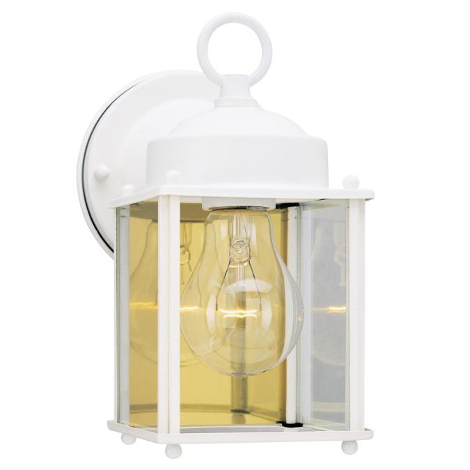 Westinghouse 6697100 Wall Pack Fixture 1 Light Wall White Finish with