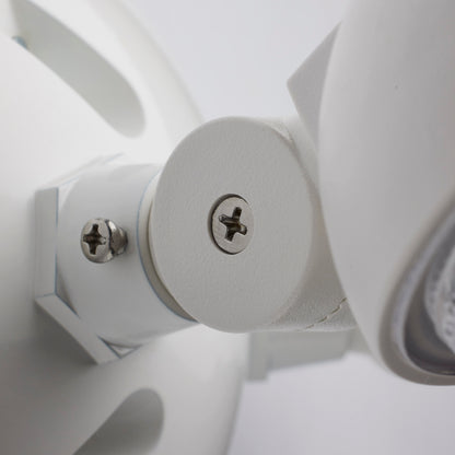 Nuvo 67-137 Remote Emergency Light, Low-Voltage Backup, Double Head, White Finish, Wet Location Rated