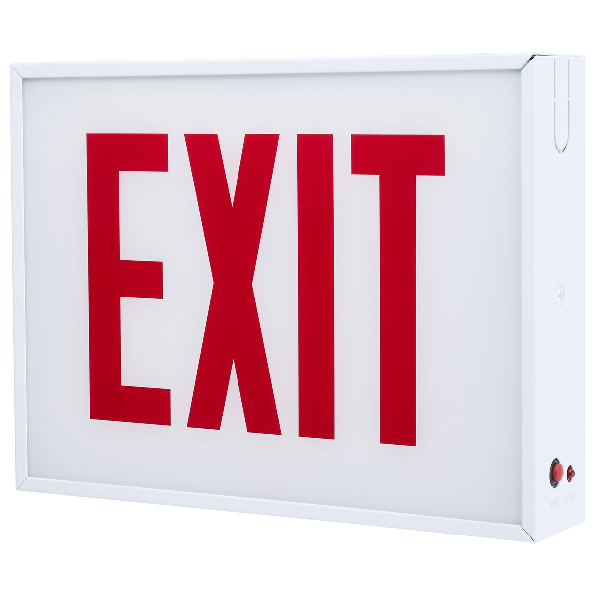 Nuvo 67-301 Exit Sign, Chicago Approved, White Housing