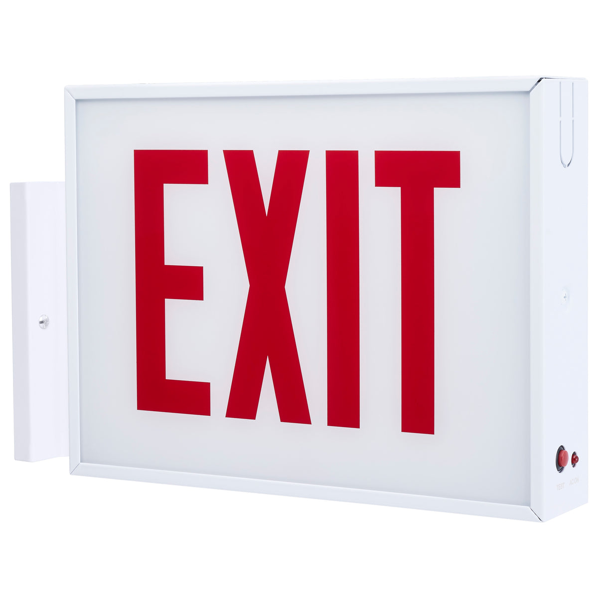 Nuvo 67-301 Exit Sign, Chicago Approved, White Housing