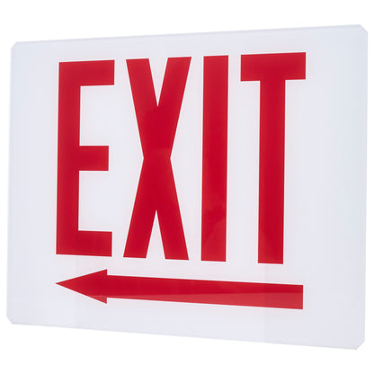 Nuvo 67-331 Exit Sign Double-Sided Panel Kit Accessory, Two White Glass Panels, Red EXIT Signage