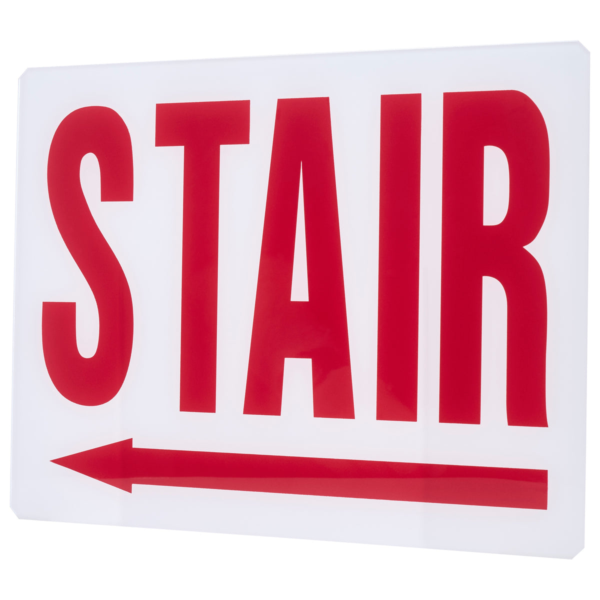 Nuvo 67-334 Exit Sign Double-Sided Panel Kit Accessory, Two White Glass Panels, Red STAIR Signage