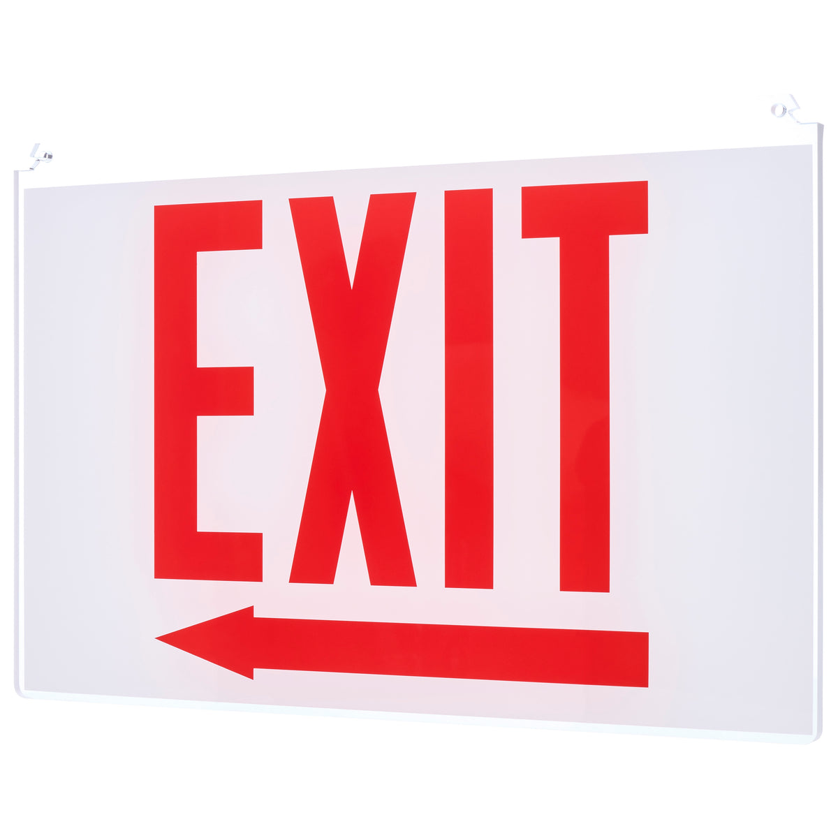 Nuvo 67-371 Edge Lit Exit Sign Double-Sided Panel Accessory, White Double-Face Plastic Panel, Red EXIT Signage