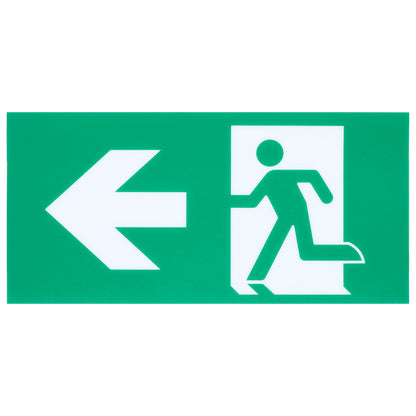 Nuvo 67-512 Running Man Green Combo Exit Sign/Emergency Light, 120/347V, 90min backup