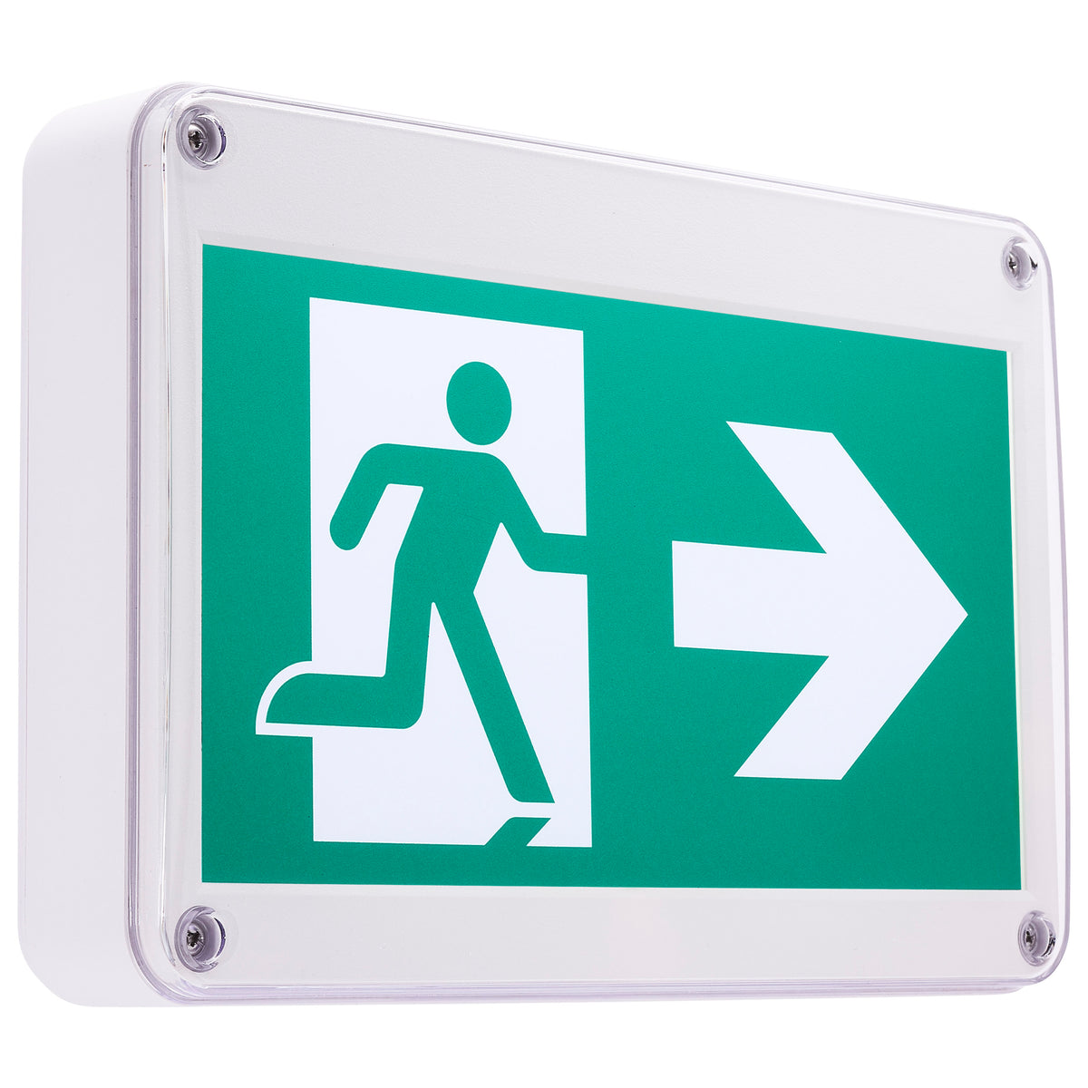 Nuvo 67-561 Running Man Green Exit Sign, 120/347V, 2HR backup