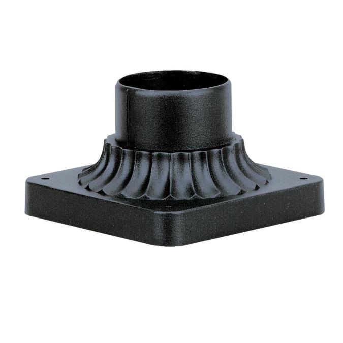 Westinghouse 6790100 Fixture Pedestal Mount for Post Textured Black