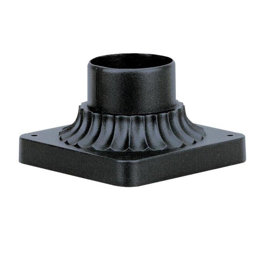 Westinghouse 6790100 Fixture Pedestal Mount for Post Textured Black
