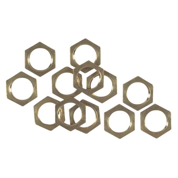 6 pack - Westinghouse 7017200 LAMP ACCESSORY 12 Hex Nuts Solid Brass