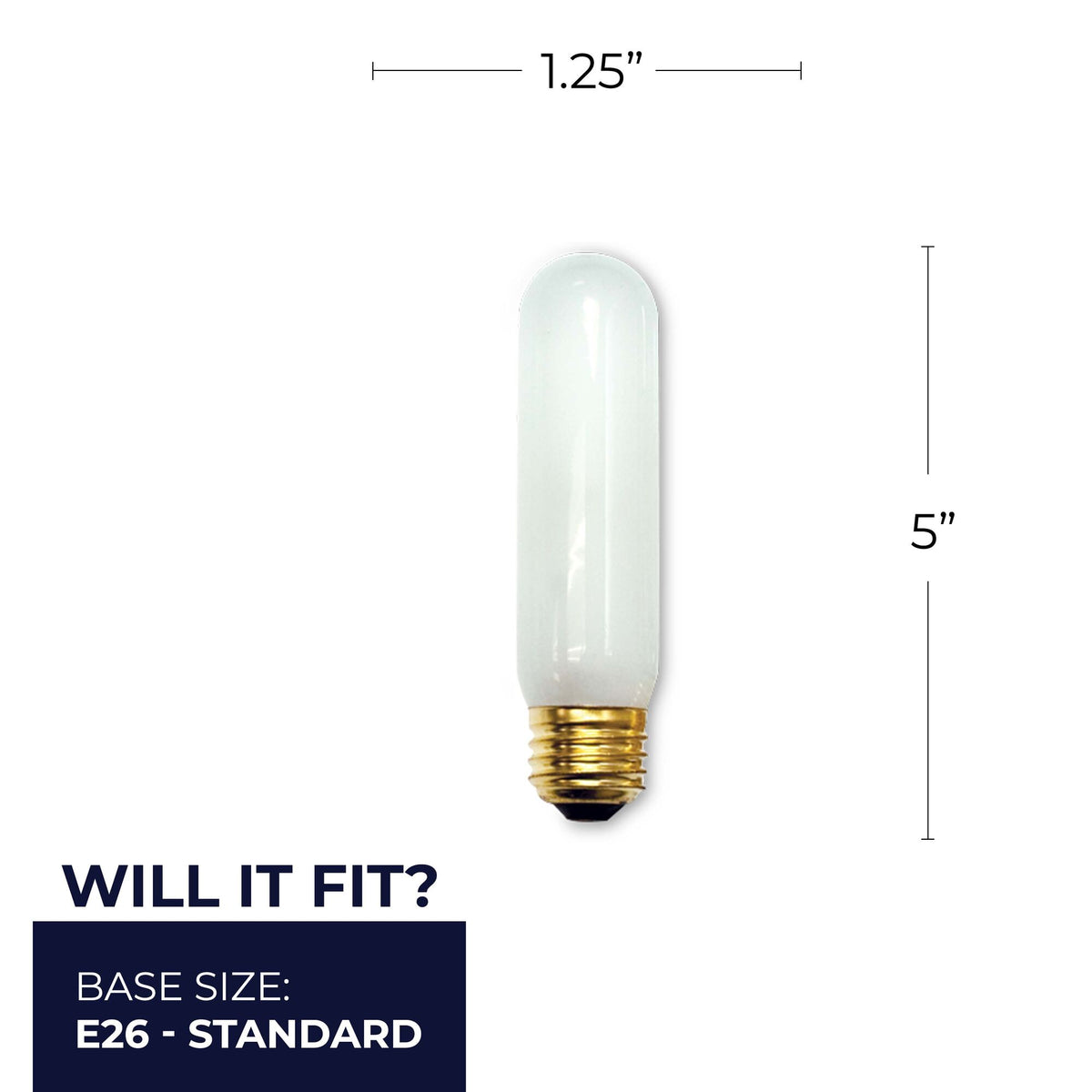 Bulbrite 704040 40W T10 Warm White Incandescent Light Bulb