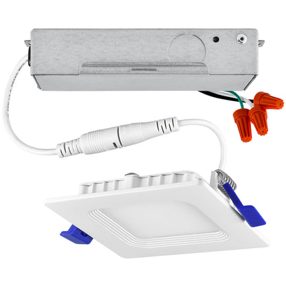 Luxrite LR23697 7W LED Dimmable Fixture 3" Mini Recessed Panel Square