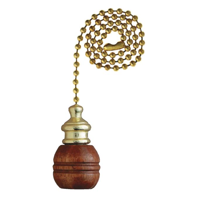 6 pack - Westinghouse 7700700 Sculptured Walnut Wooden Ball Polished