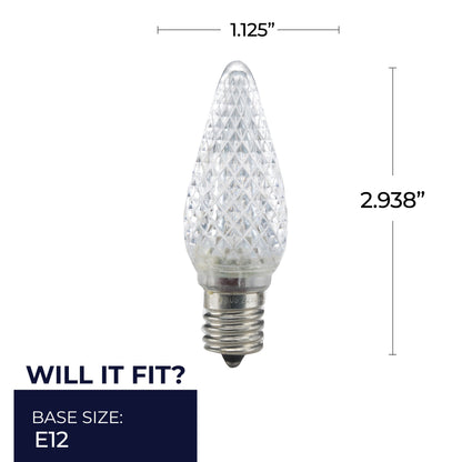 Bulbrite 770191 0.6W C9 Warm White LED Light Bulb