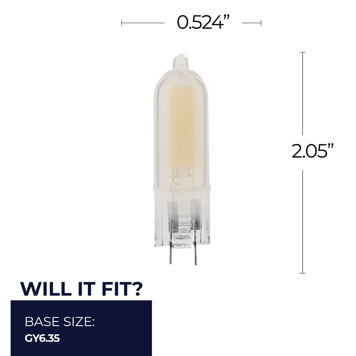 Bulbrite 770656 1.8W T5 Soft White LED Light Bulb