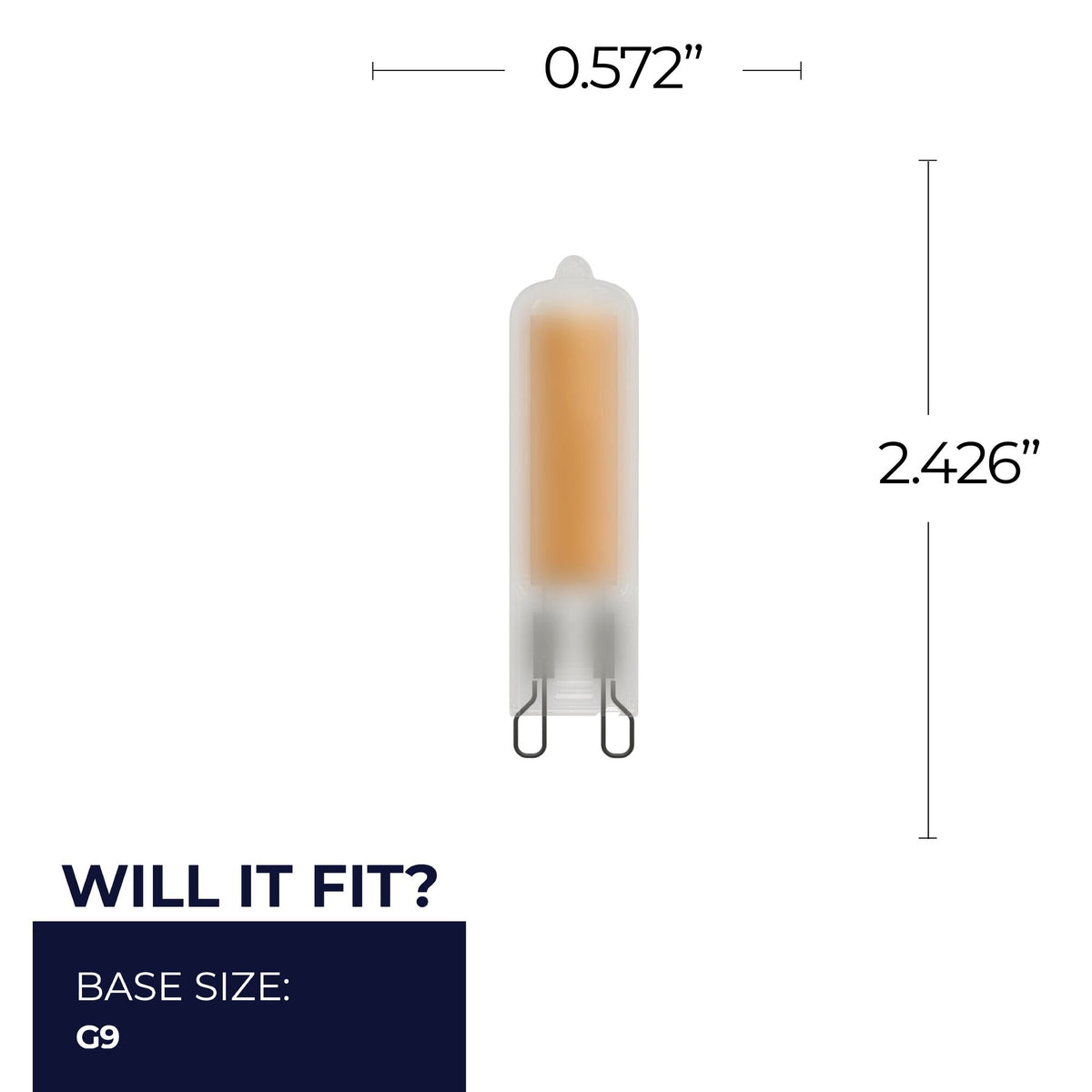Bulbrite 770660 3.5W T5 Soft White LED Light Bulb