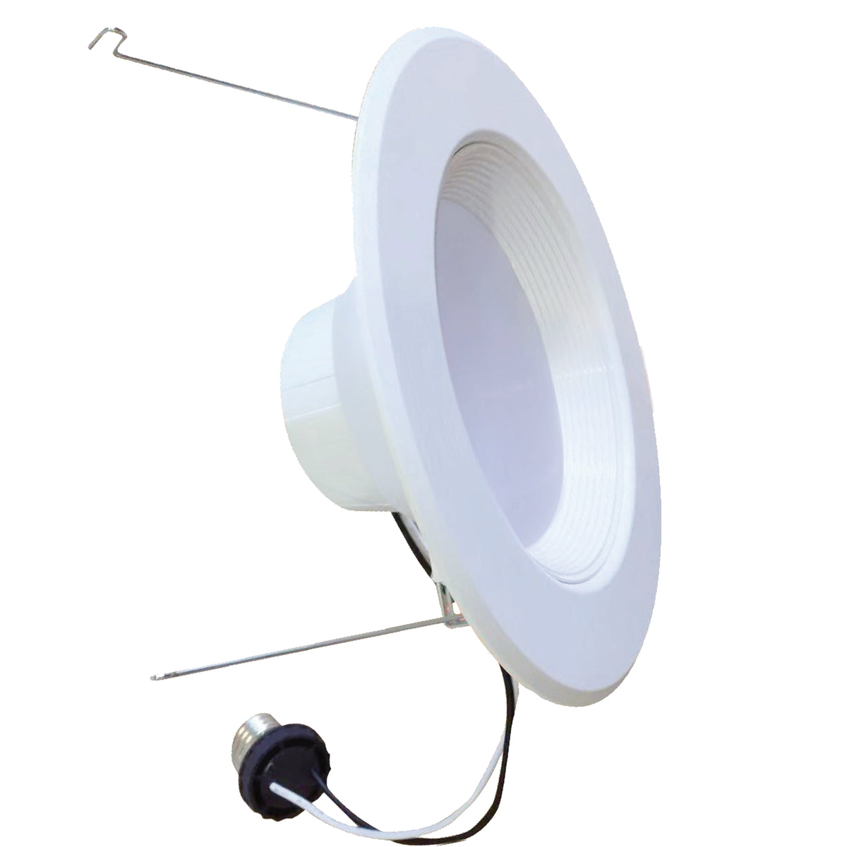 Bulbrite 773166 14 Watt 5/6" Integrated LED Recessed Downlight with E26 Quick Connect Adapter 3000K Soft White Light, 1100 Lumens