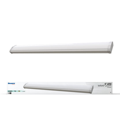 Bulbrite 773502 4 ft. 3000K LED Dimmable Wraparound Light (120-277v), 5300 Lumens, White Finish