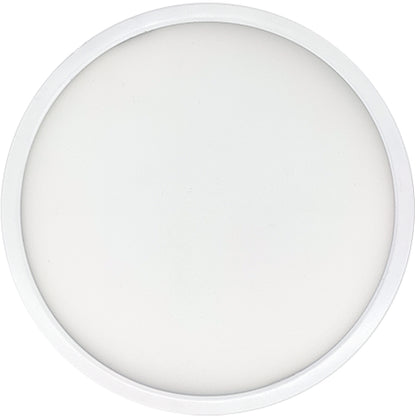 Bulbrite 773611 9" Round 17-Watt 5 Color Selectable LED Flush Mount Light, 1400 Lumens, White Finish