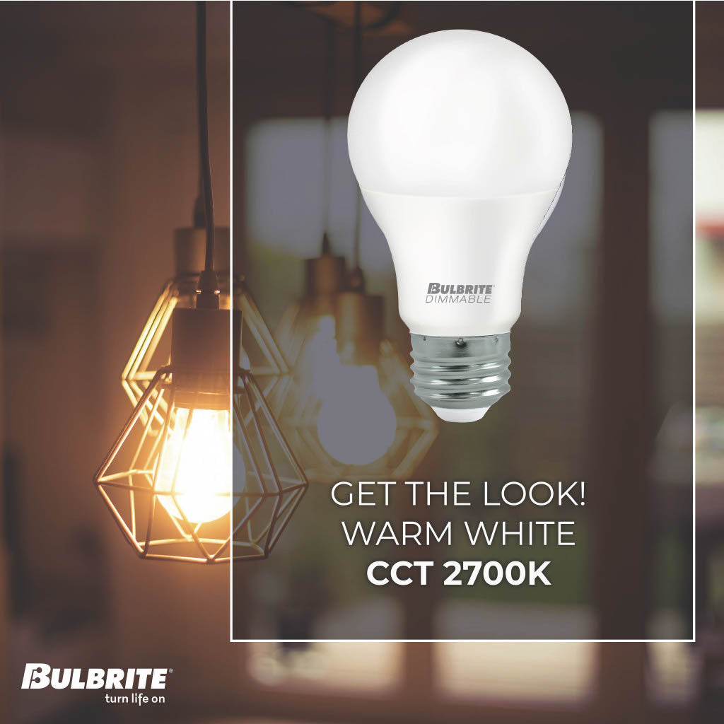 Bulbrite 774251 LED Filament Pack of 25, 8.5 Watt Non-Dimmable A19 Light Bulb with Frost Finish and Medium Screw E26 Base - 2700K (Warm White Light) 750 lumens
