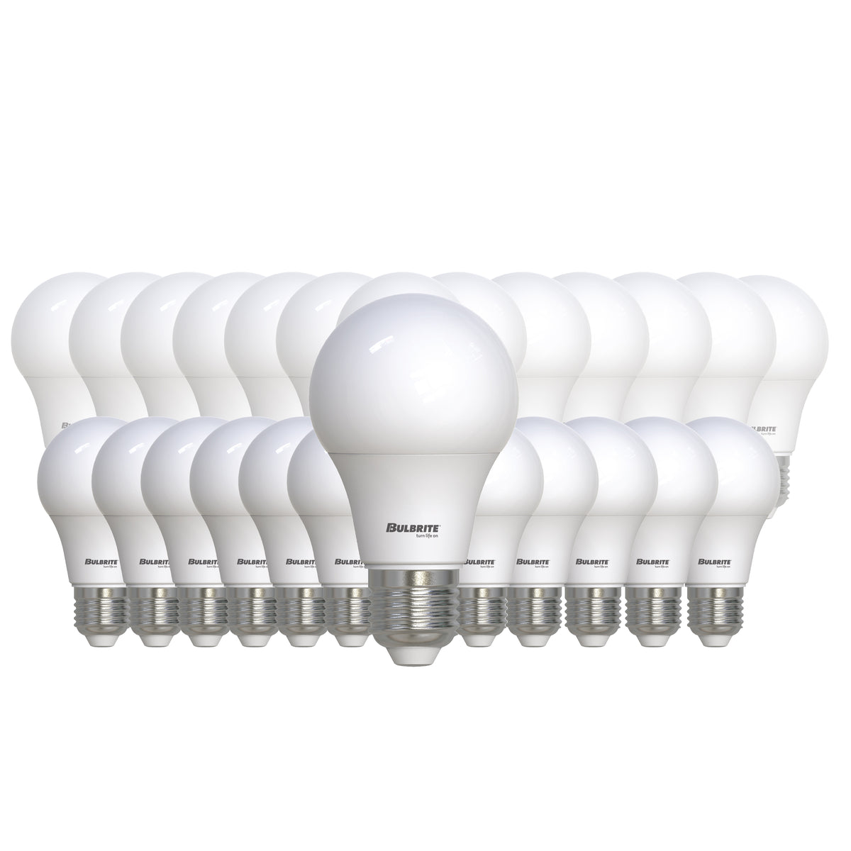 Bulbrite 774252 LED Filament Pack of 25, 8.5 Watt Non-Dimmable A19 Light Bulb with Frost Finish and Medium Screw E26 Base - 3000K (Soft White Light) 750 lumens